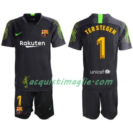 Divisa di Calcio Barcellona TER STEGEN 1 Portiere Bambino Trasferta 2019/2020